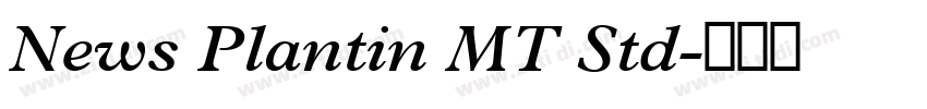 News Plantin MT Std字体转换